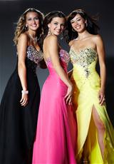 2012 Sexy Side Front Slit Tiffany Prom Dress 16619